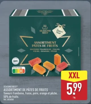 Seasons Best Assortiment de Pâtes de Fruits