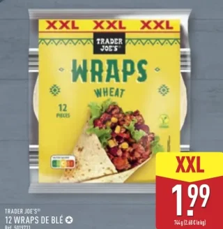 TRADER JOE'S 12 Wraps de blé