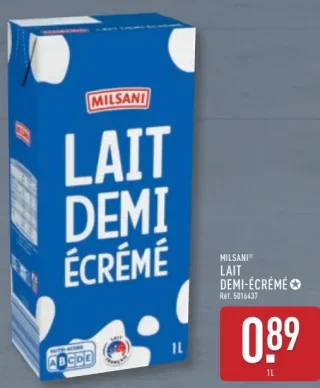 Milsani Lait Demi-Écrémé