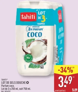 Tahiti Lot de Gels Douche Coco
