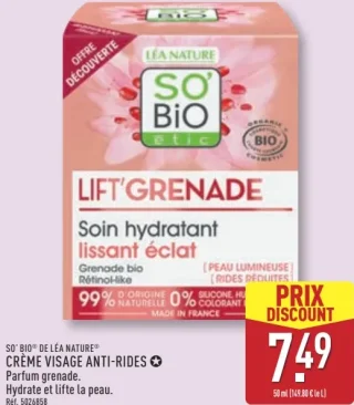 SO' BIO DE LÉA NATURE CRÈME VISAGE ANTI-RIDES