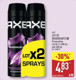 AXE® LOT DE DÉODORANTS Provocation