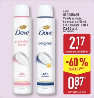 DOVE® DÉODORANT