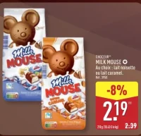 CHOCEUR® MILK MOUSE Au choix : lait noisette ou lait caramel.
