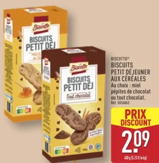 Biscotto Biscuits Petit Déjeuner aux Céréales