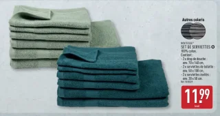Set de serviettes Novitesse