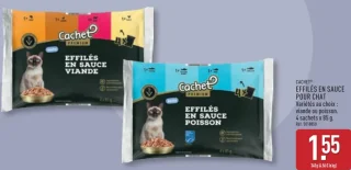 CACHET® EFFILÉS EN SAUCE POUR CHAT