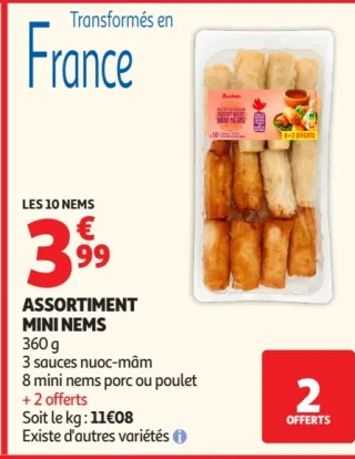 Assortiment mini nems