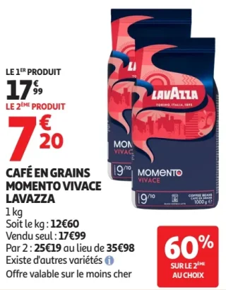 Café en grains Momento Vivace Lavazza