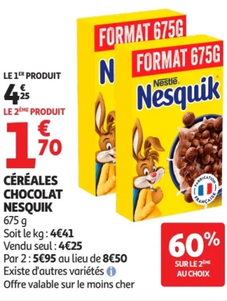 Céréales Chocolat Nesquik 675g