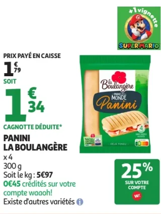 Panini La Boulangère x 4