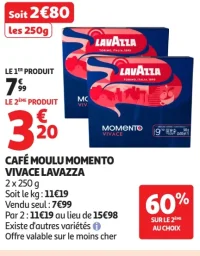 Café moulu Momento Vivace Lavazza