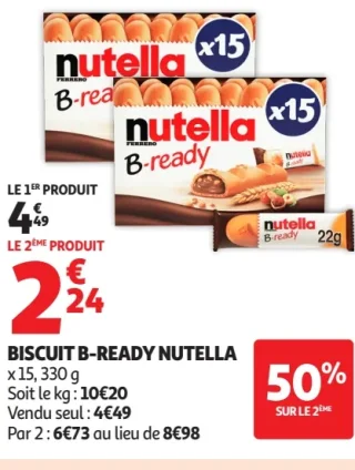 Biscuit B-Ready Nutella x 15