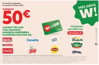 Mes Défis W! Auchan - Jusqu'à 50€ cagnottés