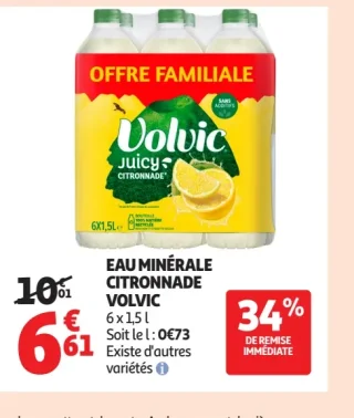 Eau Minérale Citronnade Volvic