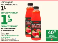 Nectar Gourmand Goyave Auchan