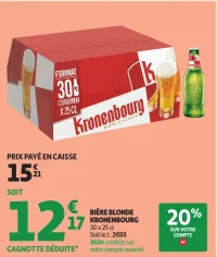 BIÈRE BLONDE KRONENBOURG