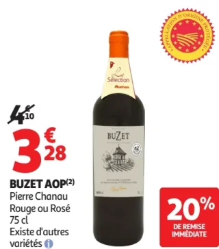 Buzet AOP Pierre Chanau Rouge ou Rosé