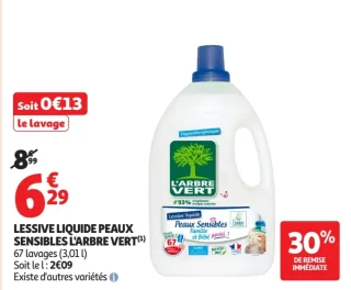 LESSIVE LIQUIDE PEAUX SENSIBLES L'ARBRE VERT