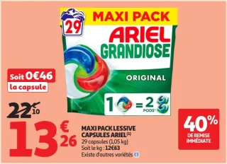 MAXI PACK LESSIVE CAPSULES ARIEL ORIGINAL