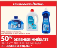 Liquide de rinçage lave-vaisselle Auchan