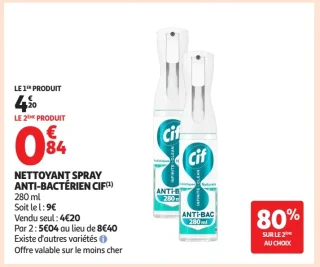 Nettoyant spray anti-bactérien Cif