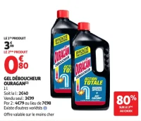Gel déboucheur Ouragan