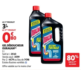 Gel déboucheur Ouragan