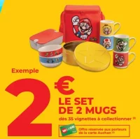 Le set de 2 mugs Super Mario