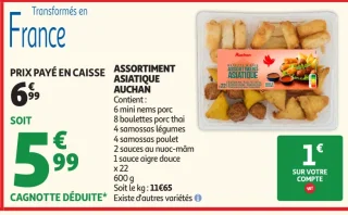 Assortiment Asiatique Auchan