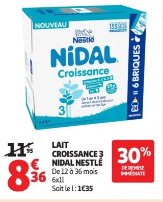 Lait Croissance 3 Nidal Nestlé