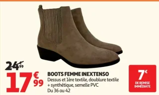 BOOTS FEMME INEXTENSO