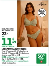 Le soutien-gorge Ligne Arum Sans Complexe