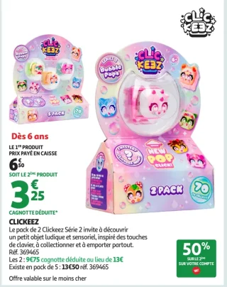 Clickeez Le pack de 2