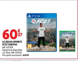 Jeu EA SPORTS FC27 sur PS4 ou Xbox