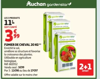 Fumier de cheval Gardenstar 20 kg
