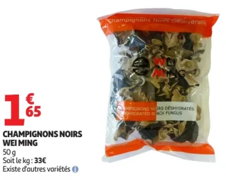 CHAMPIGNONS NOIRS WEI MING