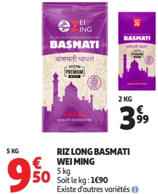 Riz Long Basmati Wei Ming