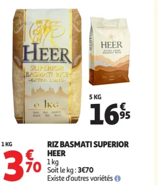 Riz Basmati Superior Heer