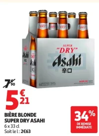 Bière Blonde Super Dry Asahi