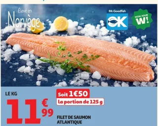 Filet de saumon Atlantique