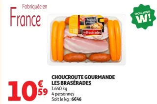 Choucroute gourmande Les Brasérades