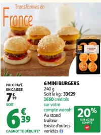 6 Mini Burgers