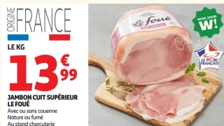 Jambon cuit supérieur Le Foué
