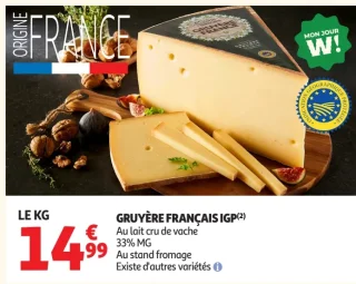 Gruyère Français IGP