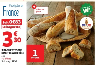 Baguettes mie dinette