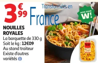 Nouilles Royales Auchan Le Traiteur