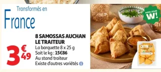 8 Samossas Auchan Le Traiteur