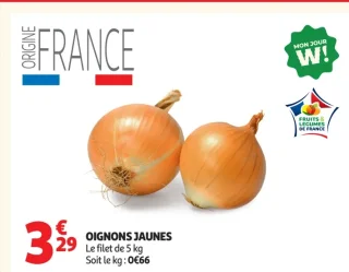 Oignons jaunes