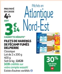 Filets de harengs de Fécamp fumés Delpierre